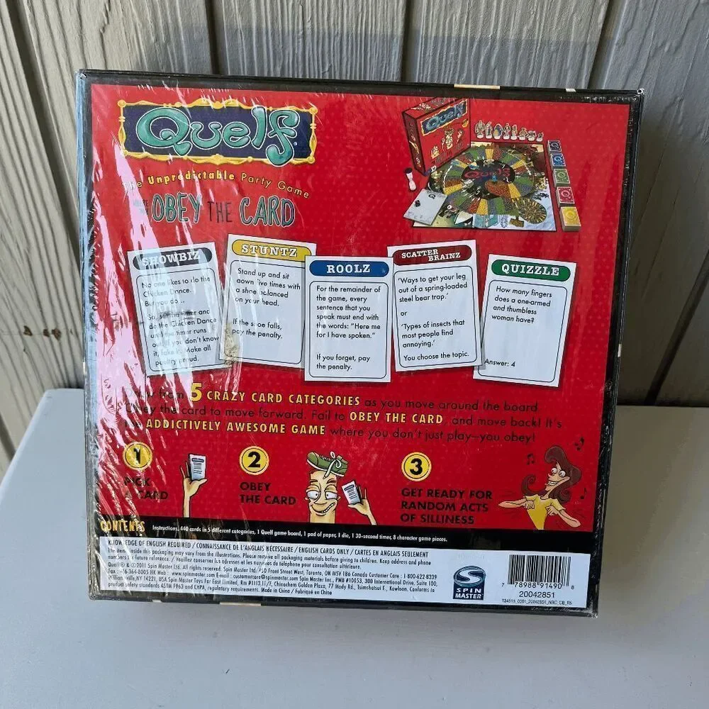Quelf The Unpredictable Party Game – 2011 Edition, Factory Sealed